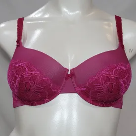 Bali 6542 Lace Desire Foam Underwire Bra 38D Gala Rose Pink NWT
