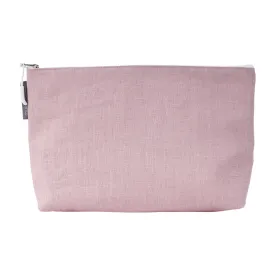 Cosmetic Bag - Linen - Large -  Rose Pink