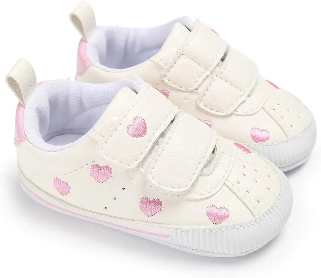 E-FAK Baby Shoes Boys Girls Infant Sneakers Non-Slip Rubber Sole Toddler Crib First Walker Shoes