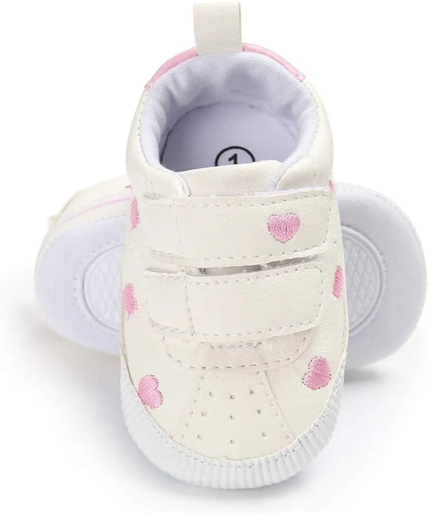 E-FAK Baby Shoes Boys Girls Infant Sneakers Non-Slip Rubber Sole Toddler Crib First Walker Shoes