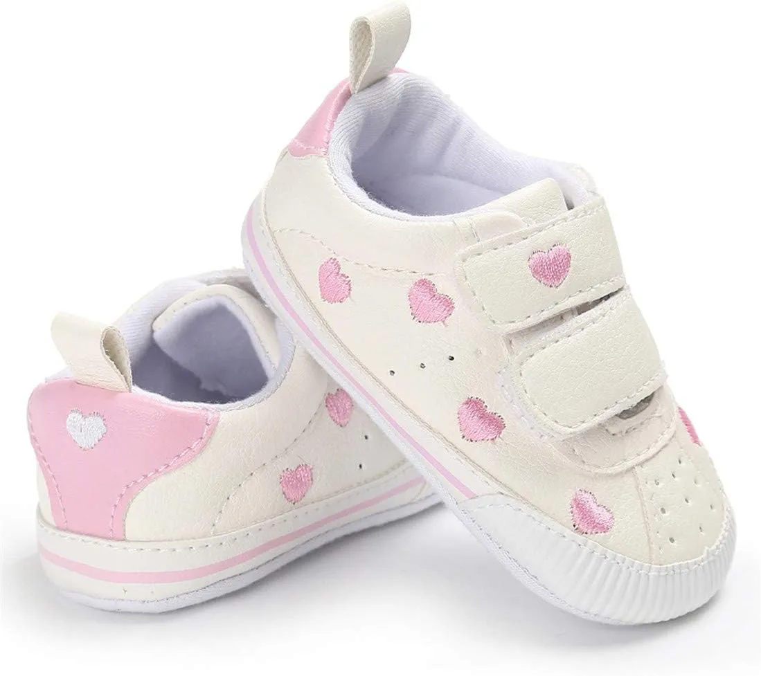 E-FAK Baby Shoes Boys Girls Infant Sneakers Non-Slip Rubber Sole Toddler Crib First Walker Shoes