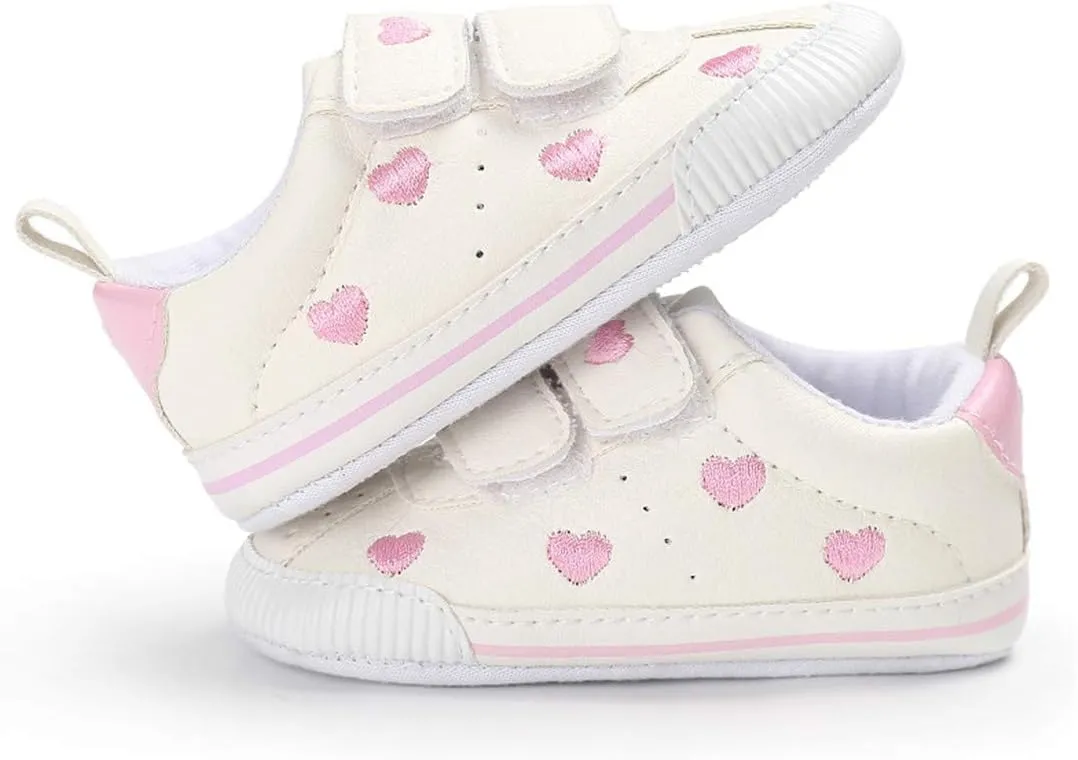 E-FAK Baby Shoes Boys Girls Infant Sneakers Non-Slip Rubber Sole Toddler Crib First Walker Shoes