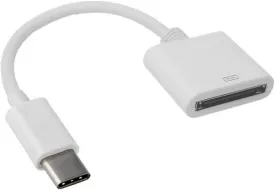 for 30pin Female to USB 3.1 Type-C USB-C Sync Data Charging Adapter Cable Cell Phone OTG Adapters USB Cables Computers Accessories