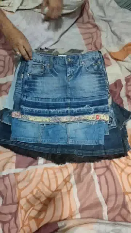 Mini and midi denim skirts - 24 pieces