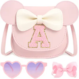 Toddler Purse for Girls Birthday Gift, Little Girls Purse Kids Wallet Mouse Crossbody Bag Gift Set