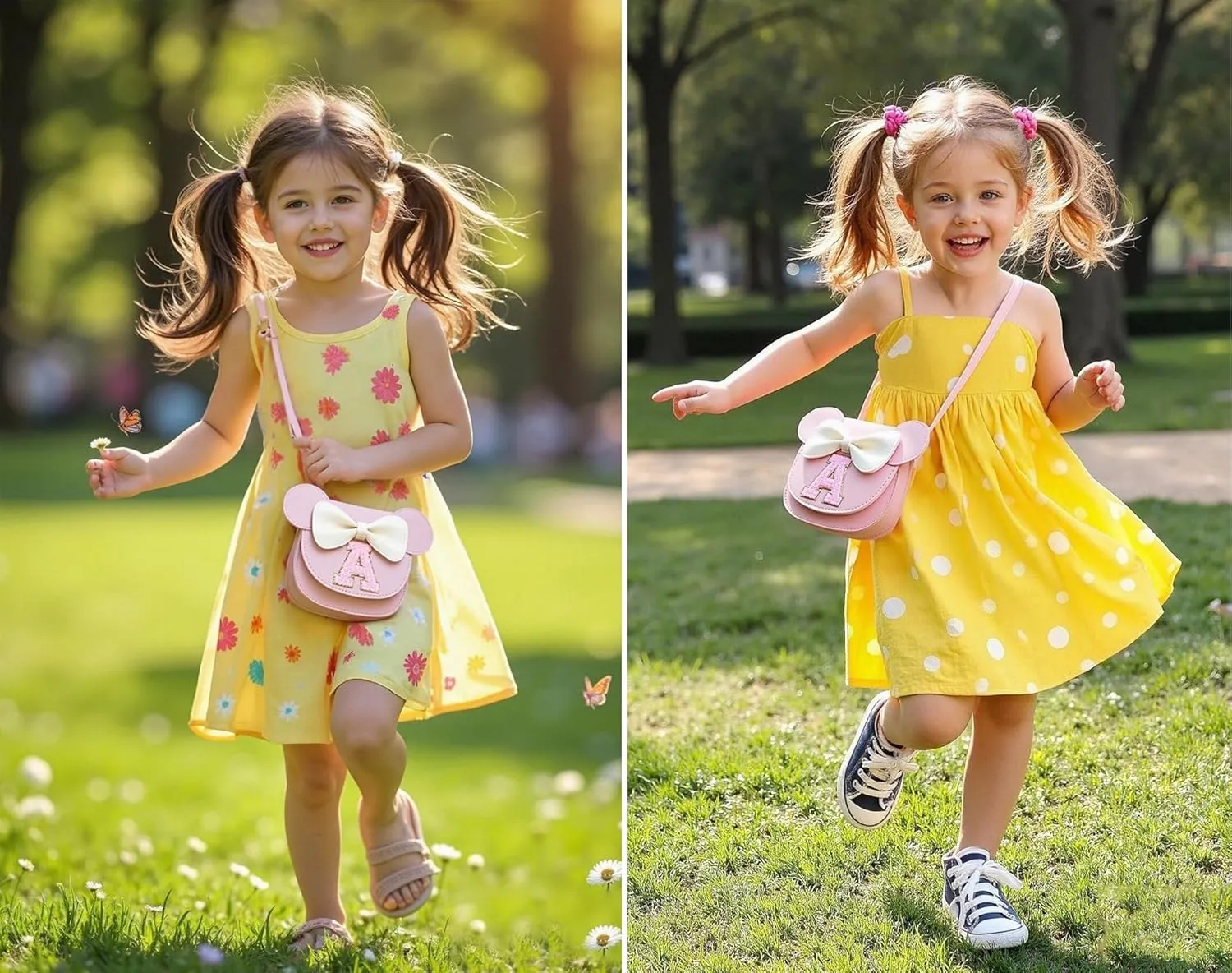 Toddler Purse for Girls Birthday Gift, Little Girls Purse Kids Wallet Mouse Crossbody Bag Gift Set