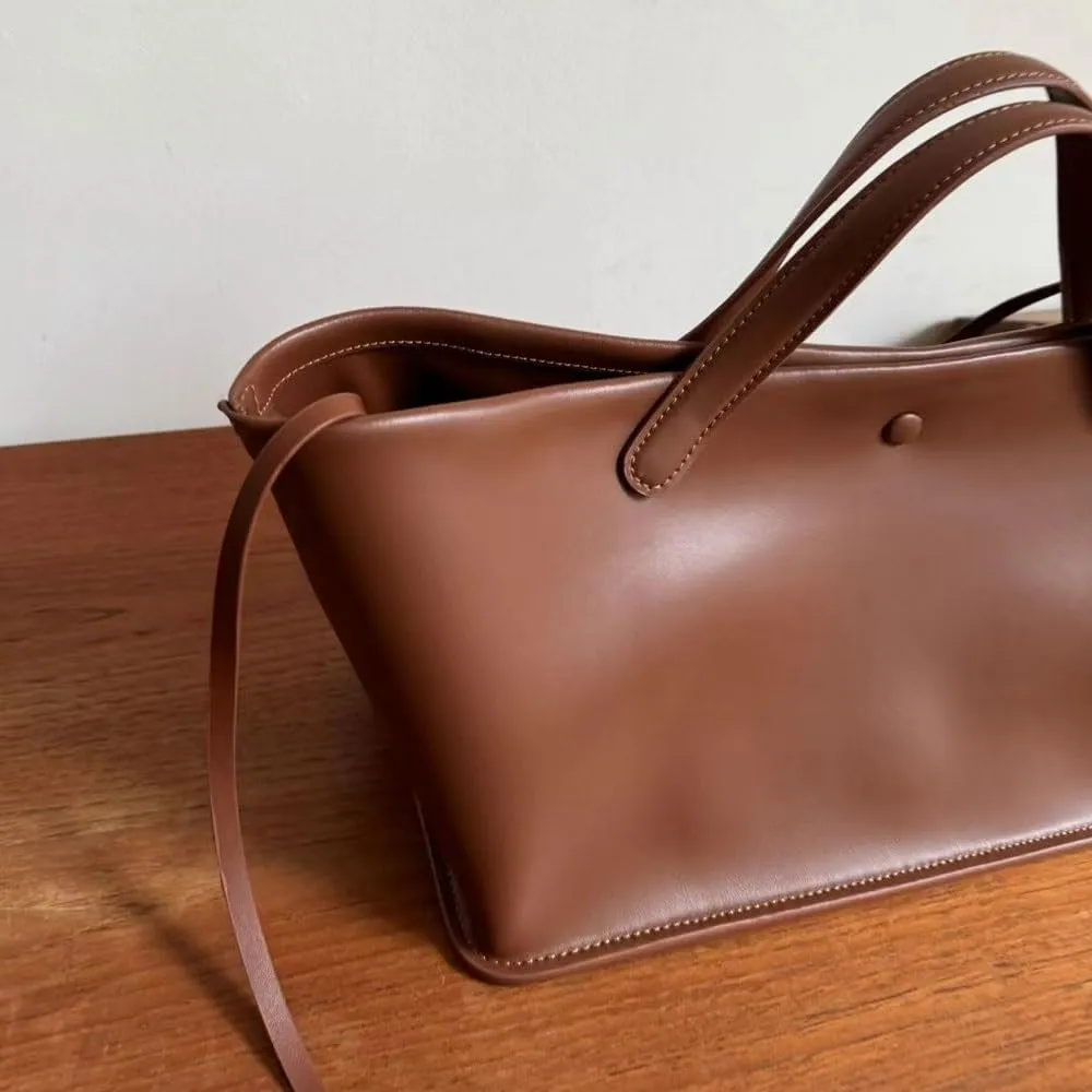 Women's Tote Bag, Commuting Handbags with Leather Shoulder Strap, Designer Oversized Totes Top Handle Handbag