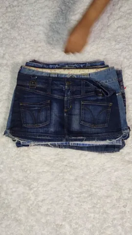 Y2K All American Denim Micro Mini Skirts (04-1124)